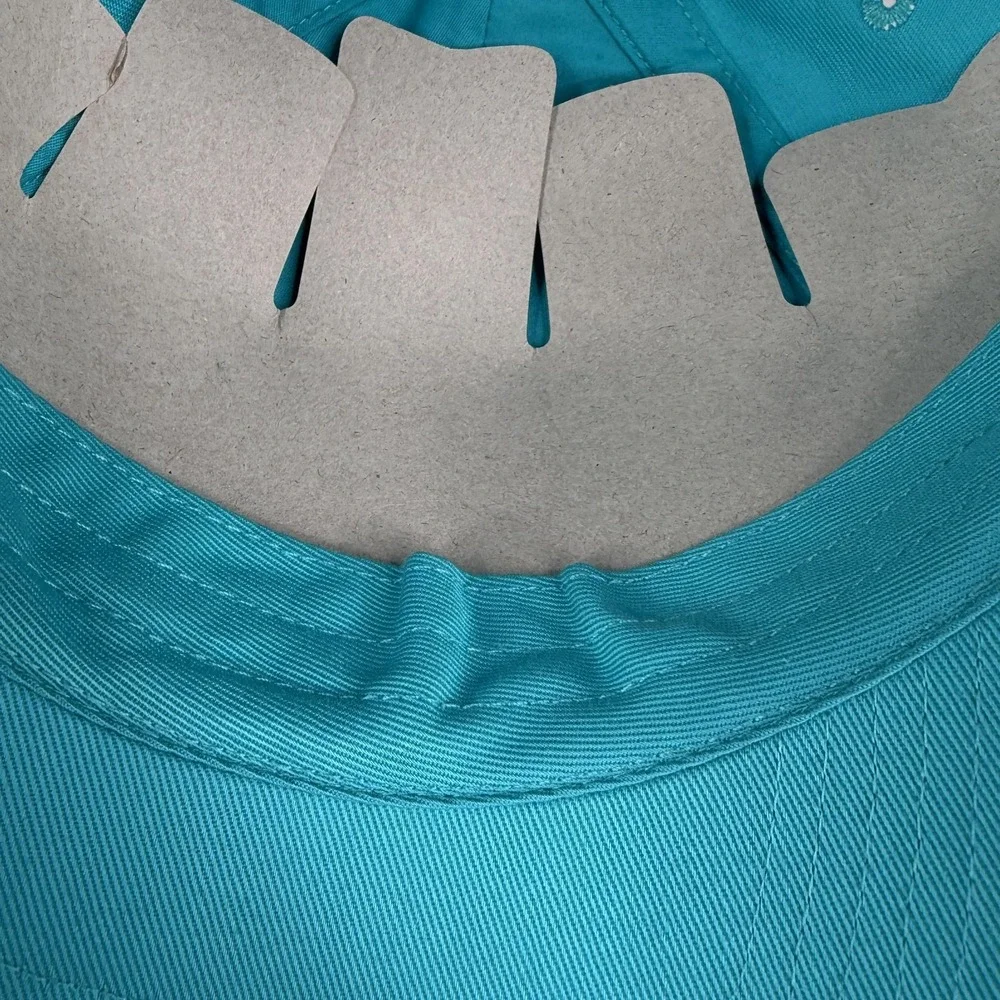 Nike Hat Cap Strap Back Mens M/L Teal Blue Club Cap Swoosh Logo Baseball